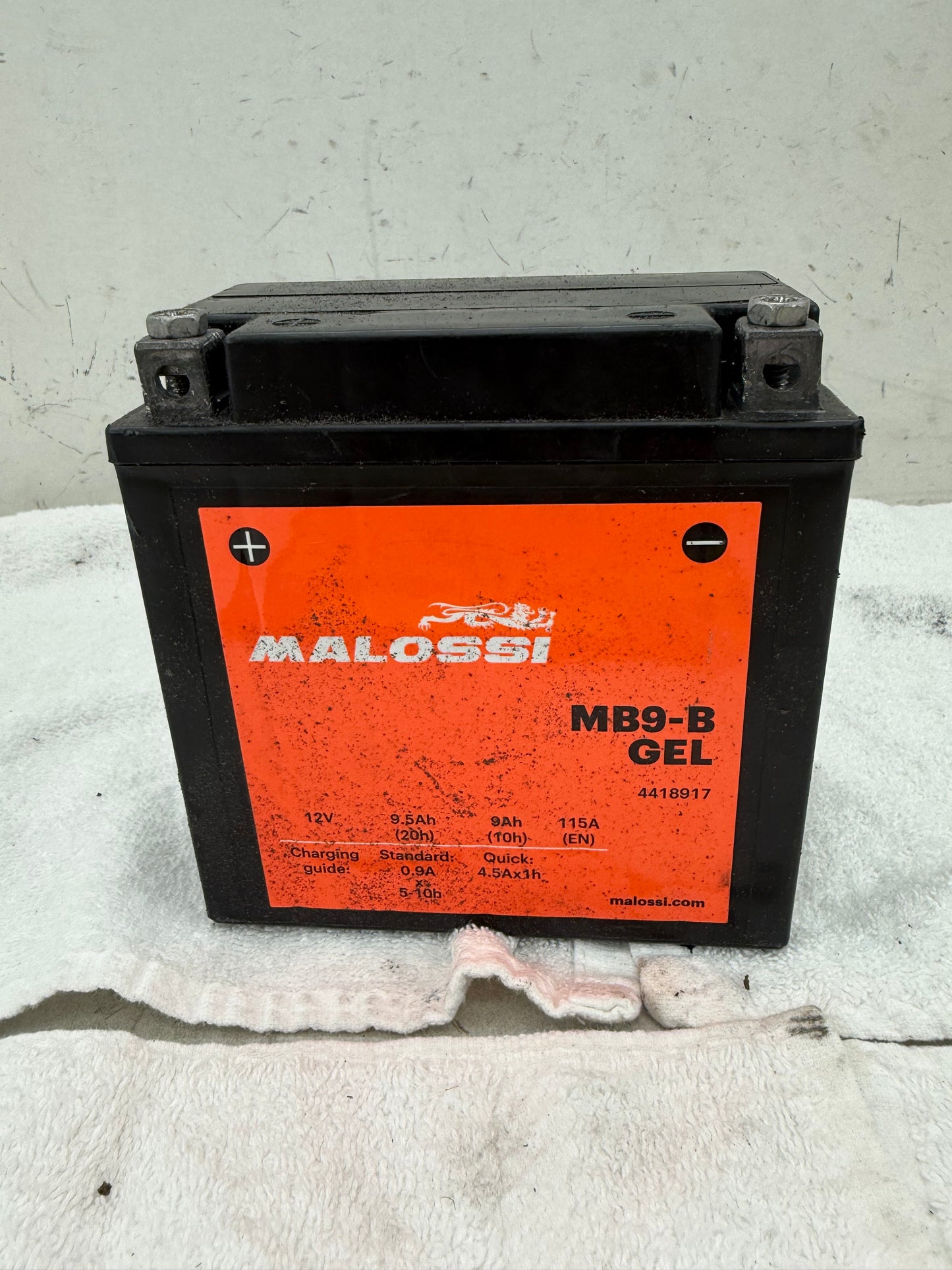 Gilera Runner DD malossi MB9-B gel accu gebruikt