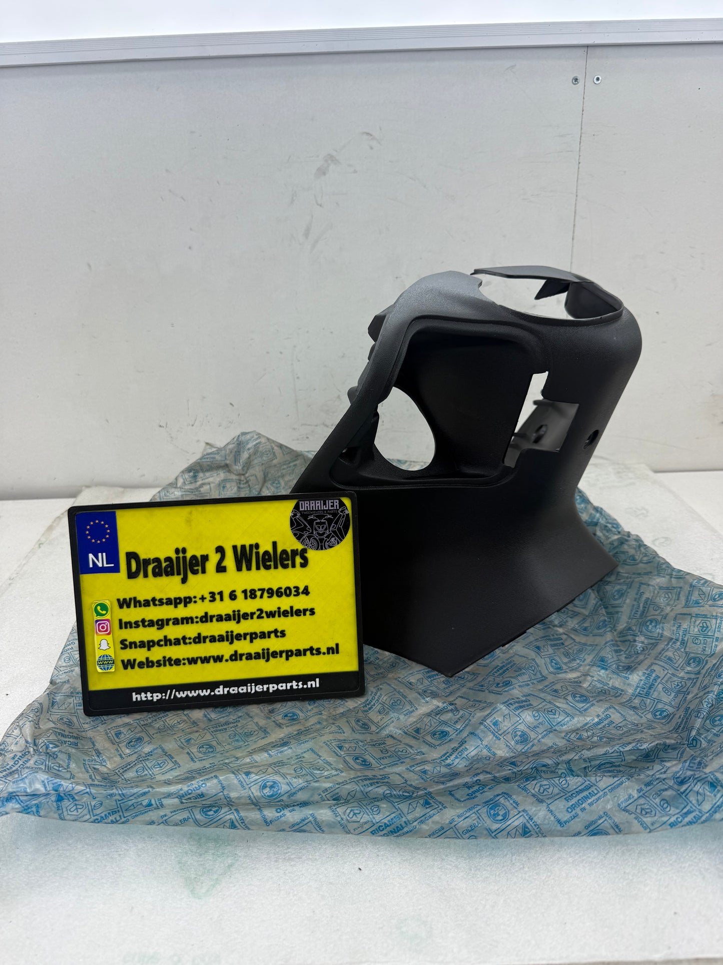 Gilera Runner beenschild zwart NIEUW (nos)