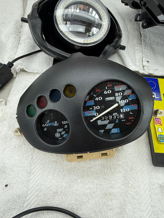 Piaggio Zip SP 120 kmh teller met smoke tellerglas en angle eye 50cc