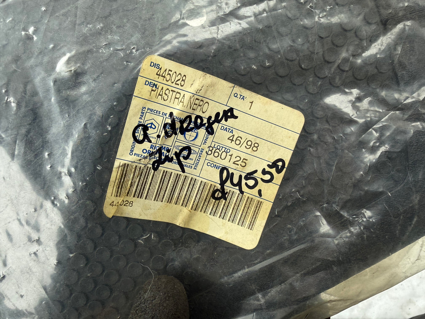 Piaggio Zip achterdrager NOS