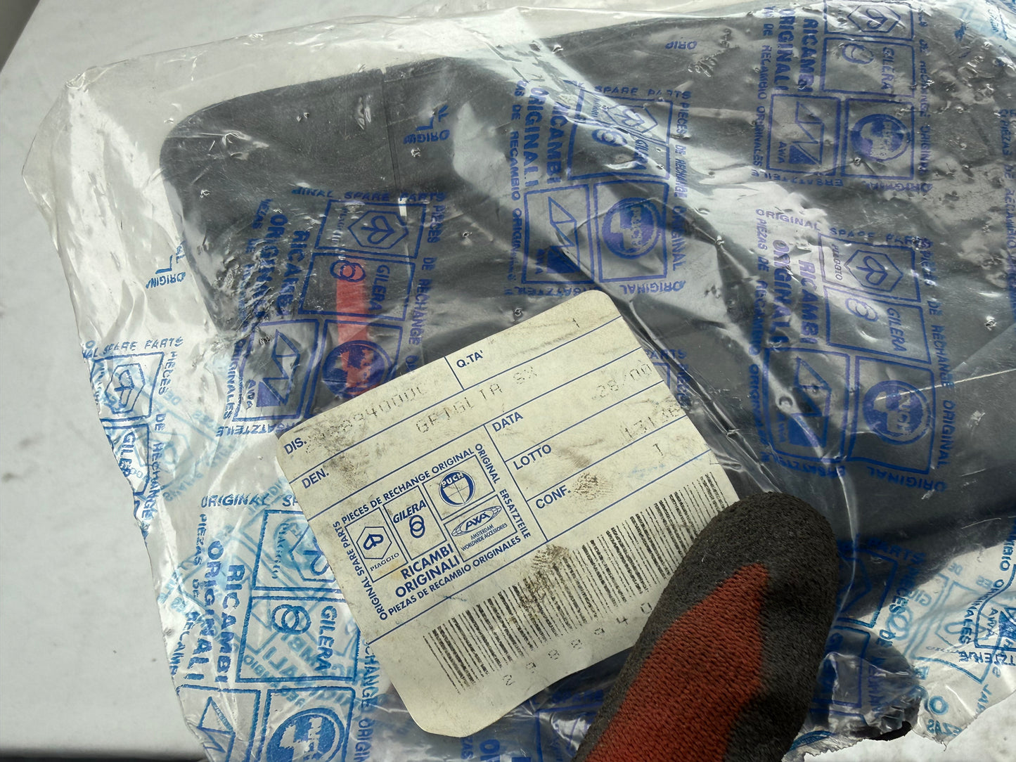 Gilera Runner radiator grille red wheel right NOS