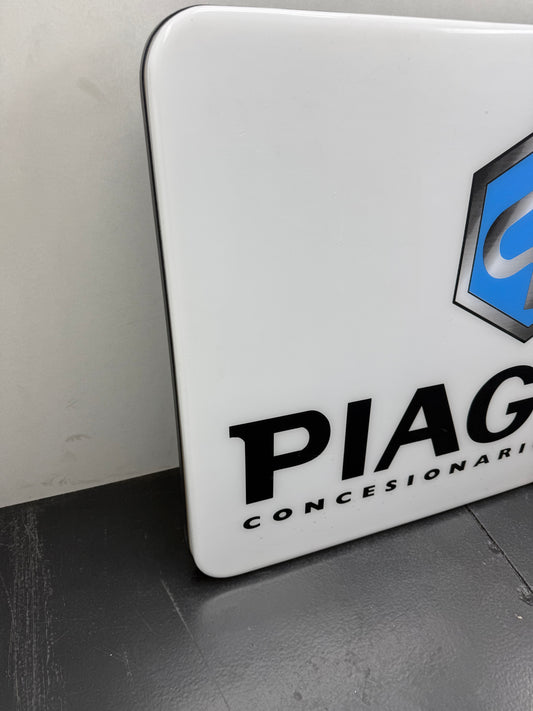 Piaggio neon lichtbord vintage