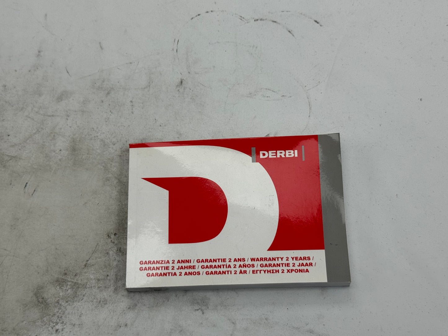 Derbi garantie boekje vintage