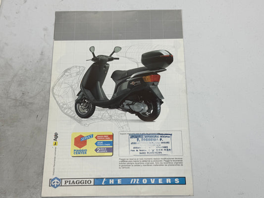 Piaggio Sfera 125 reclame boekje vintage