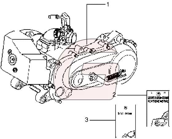 Motorblok onderdelen 125cc - 180cc 2T