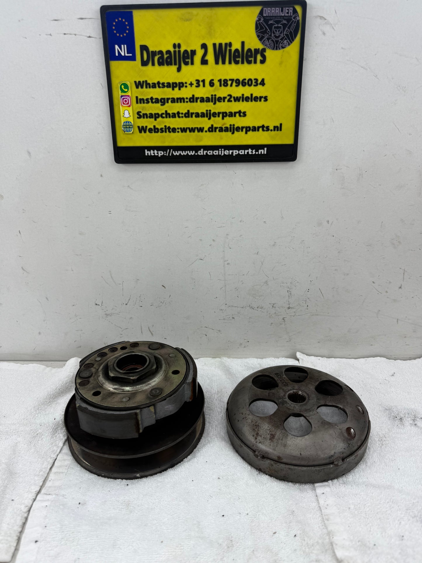Piaggio 125 koppeling set dubbelgelagerd