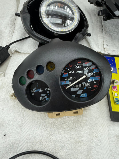 Piaggio Zip SP 120 kmh teller met smoke tellerglas en angle eye 50cc