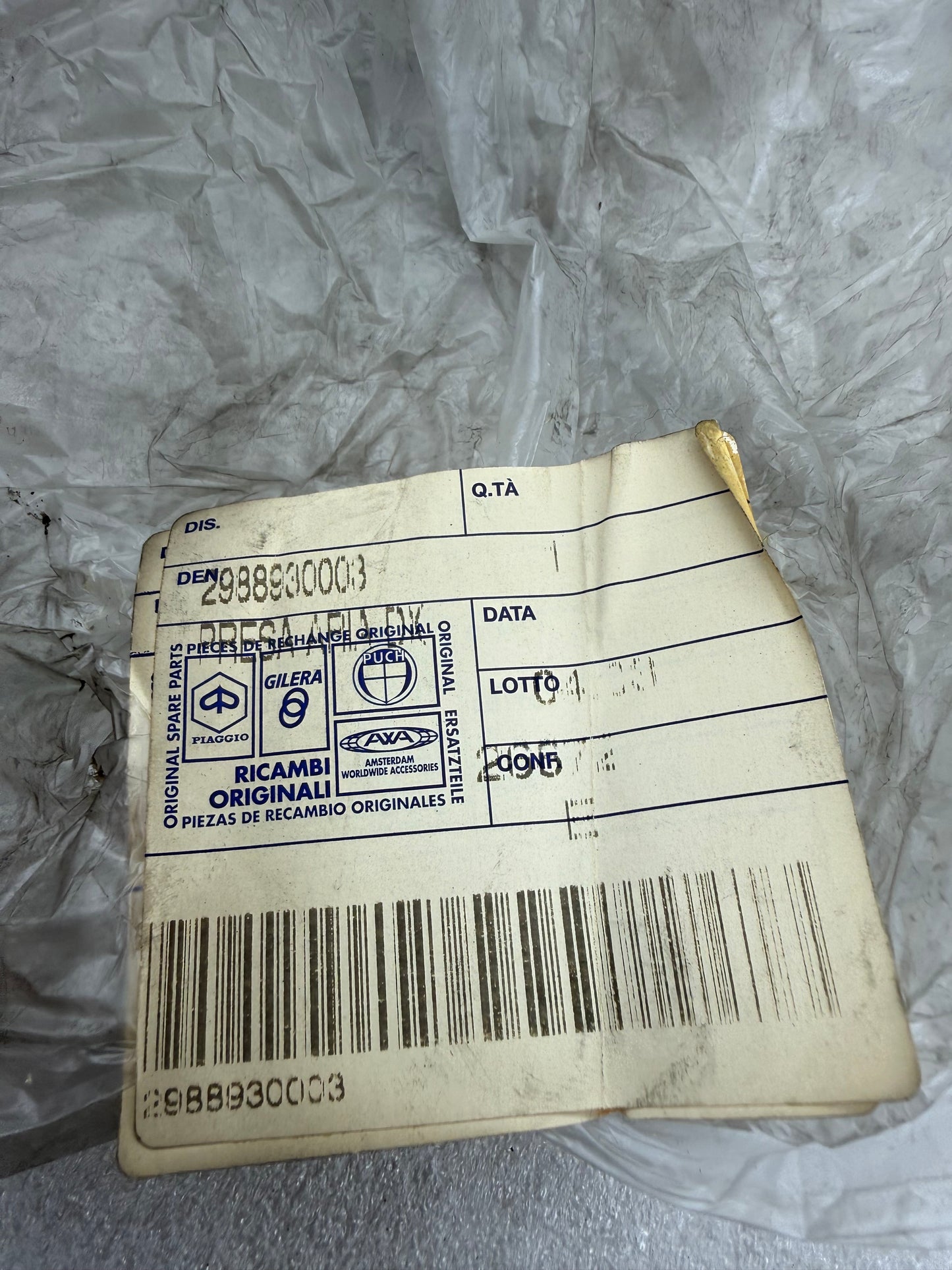 Gilera Runner violet radiateurkap NIEUW (nos)