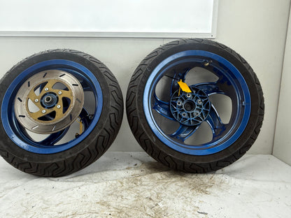 Gilera Runner DD SP wheel set custom R32 blue 125cc 180cc