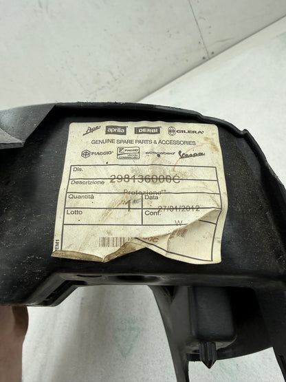 Gilera Runner kenteken spatbord opaco rond NIEUW! (Nos)