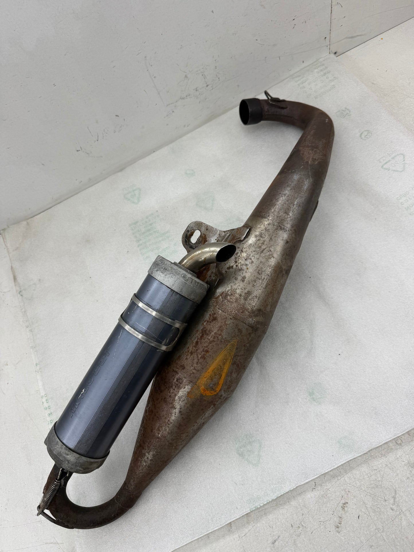 Piaggio malossi uitlaat terugloop 125cc 180cc opknapper