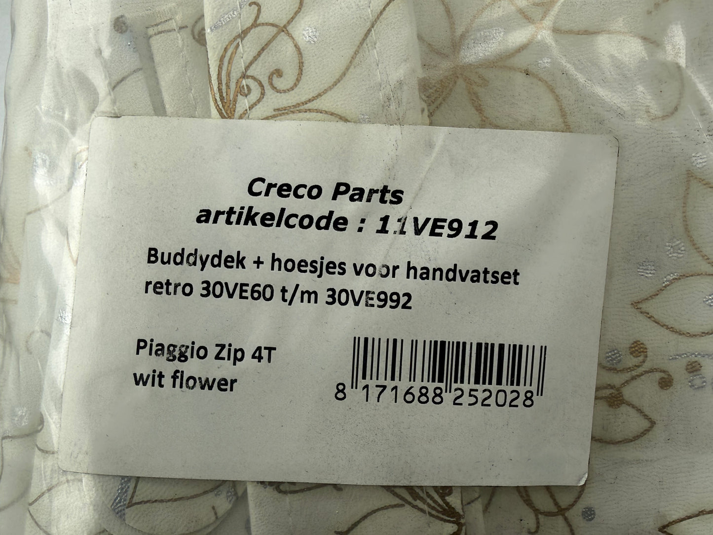 Piaggio Zip buddybek bloemen nos