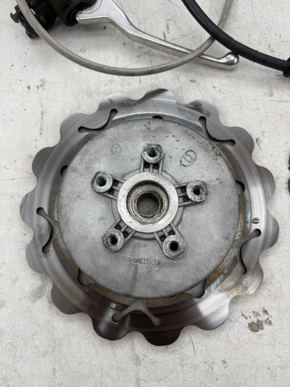 Gilera Runner upgrade rem set voor & achter ottopuntuono malossi en galver remschijf 125cc 180cc