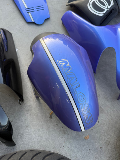 Gilera Runner violet kappenset met wielen 125cc 180cc.