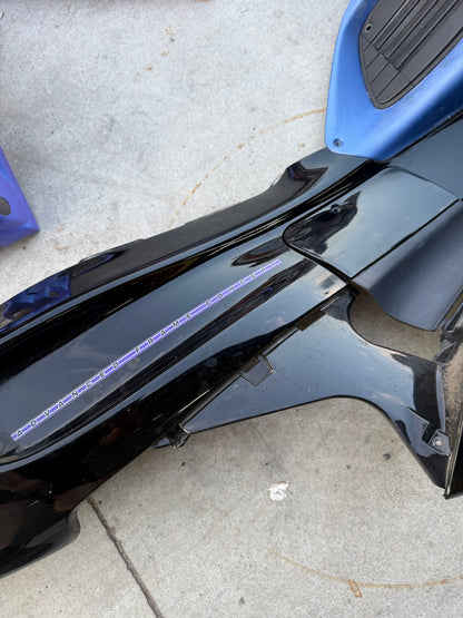 Gilera Runner violet kappenset met wielen 125cc 180cc.