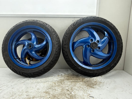 Gilera Runner DD SP velgenset custom R32 blauw 125cc 180cc