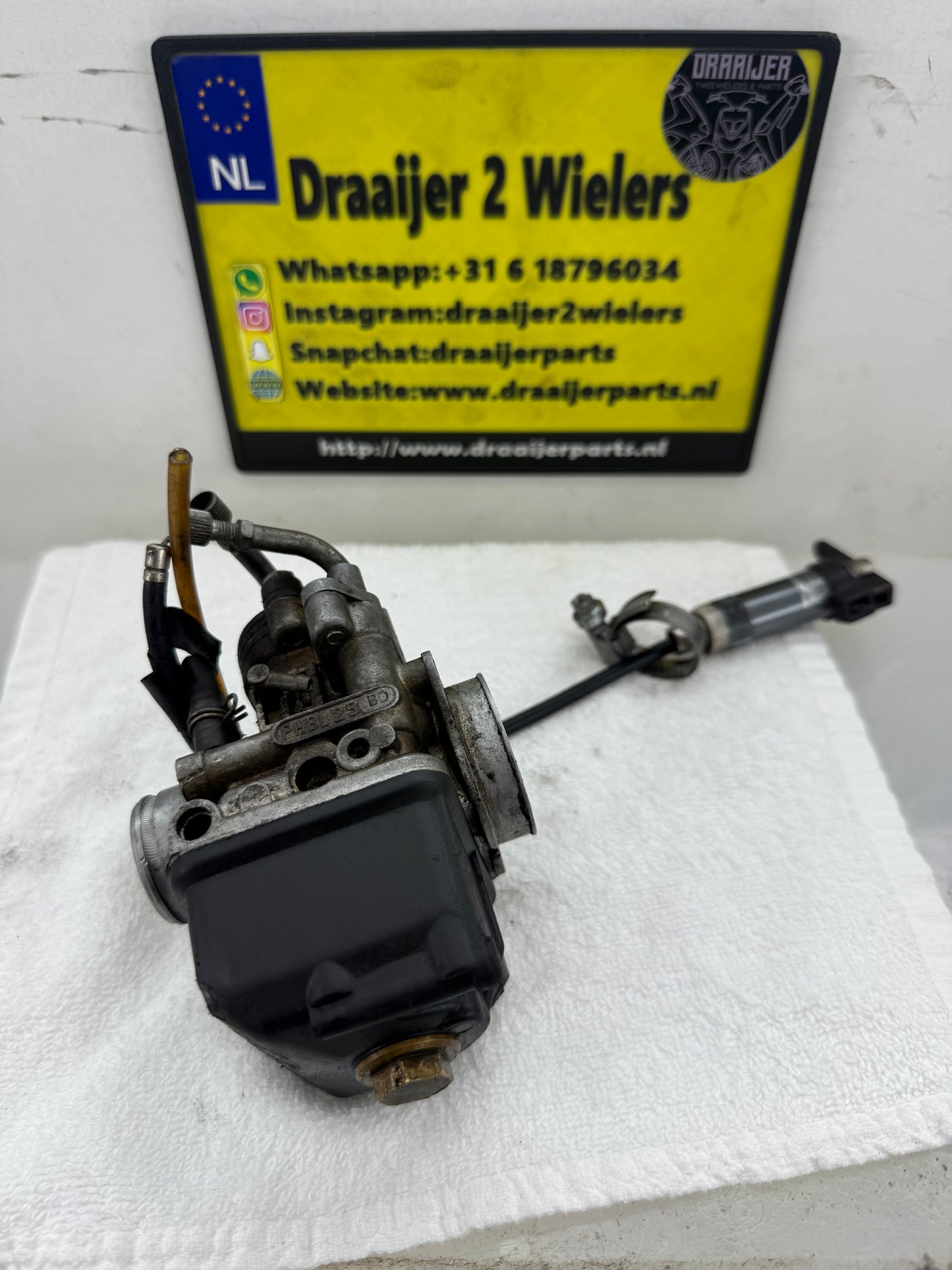 Dellorto 25mm carburateur met handchoke