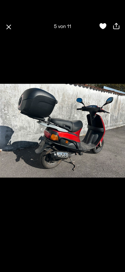 Zip type 1 2 3 achterbeugel zwart met kofferrekje en koffer