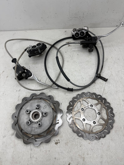 Gilera Runner upgrade rem set voor & achter ottopuntuono malossi en galver remschijf 125cc 180cc