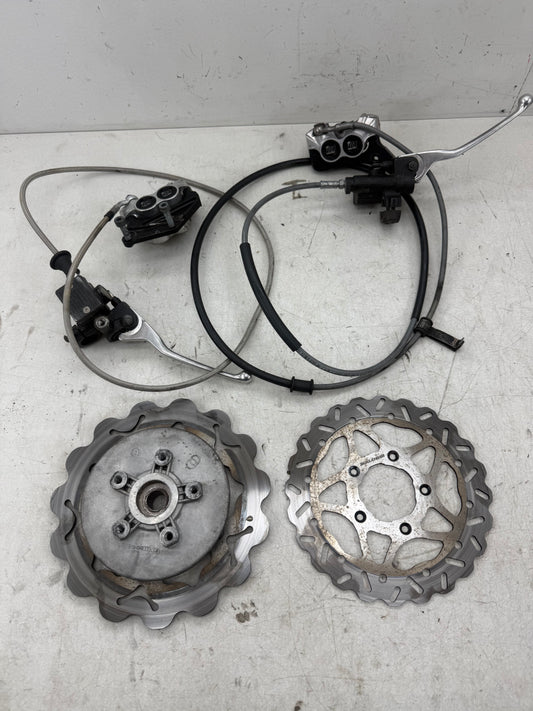 Gilera Runner upgrade rem set voor & achter ottopuntuono malossi en galver remschijf 125cc 180cc