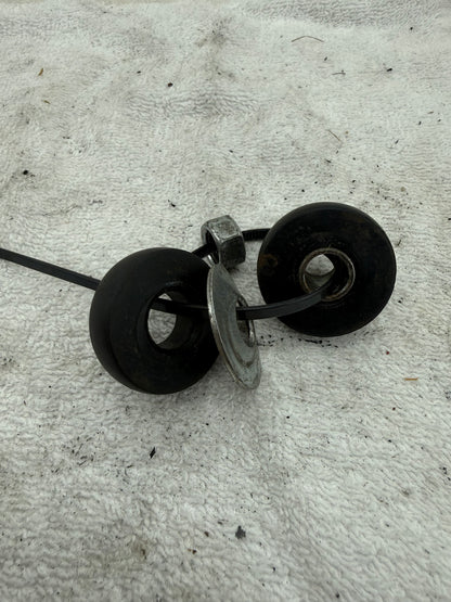 Piaggio YSS achterveer montage moer en rubbers