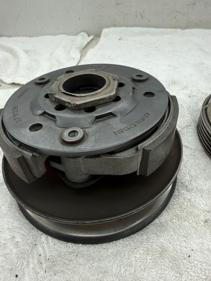 Piaggio Dg koppeling met malossi torsion controller, malossi koppelingshuis en malossi delta clutch