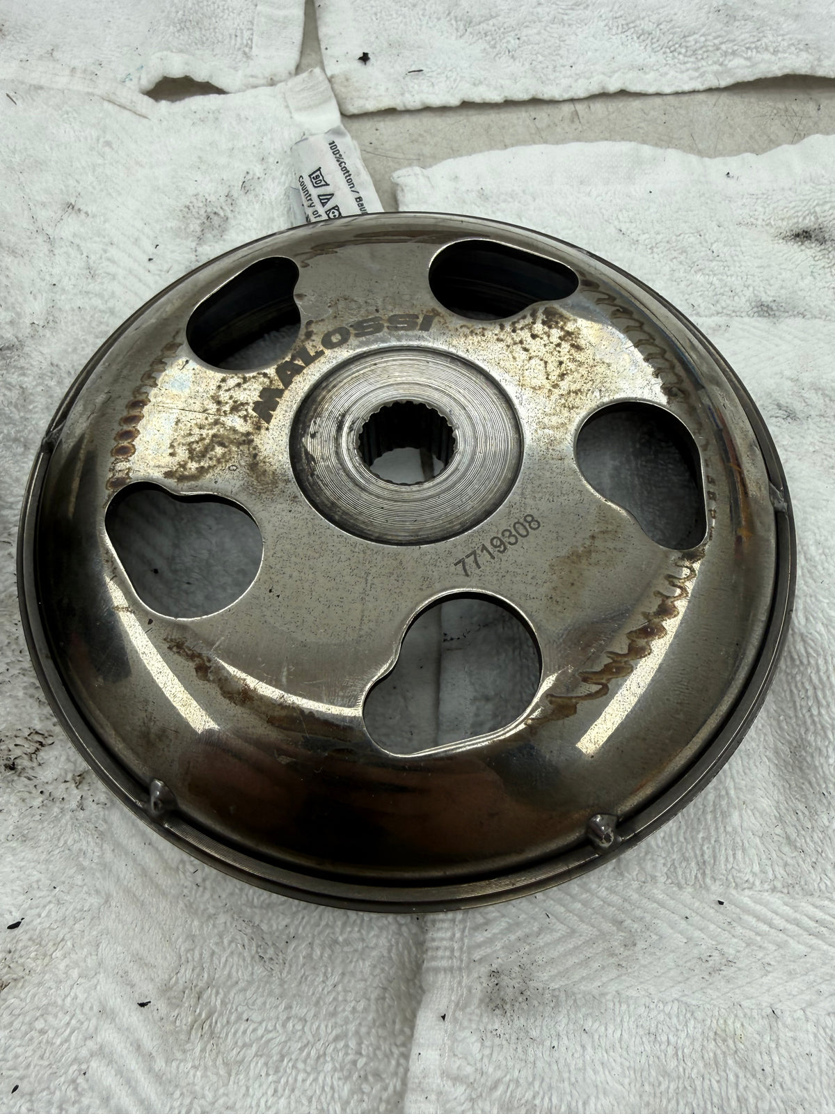 Piaggio Dg koppeling met malossi torsion controller, malossi koppelingshuis en malossi delta clutch