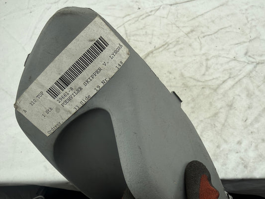 Piaggio Skr / Quartz zijskirt grijs links NOS