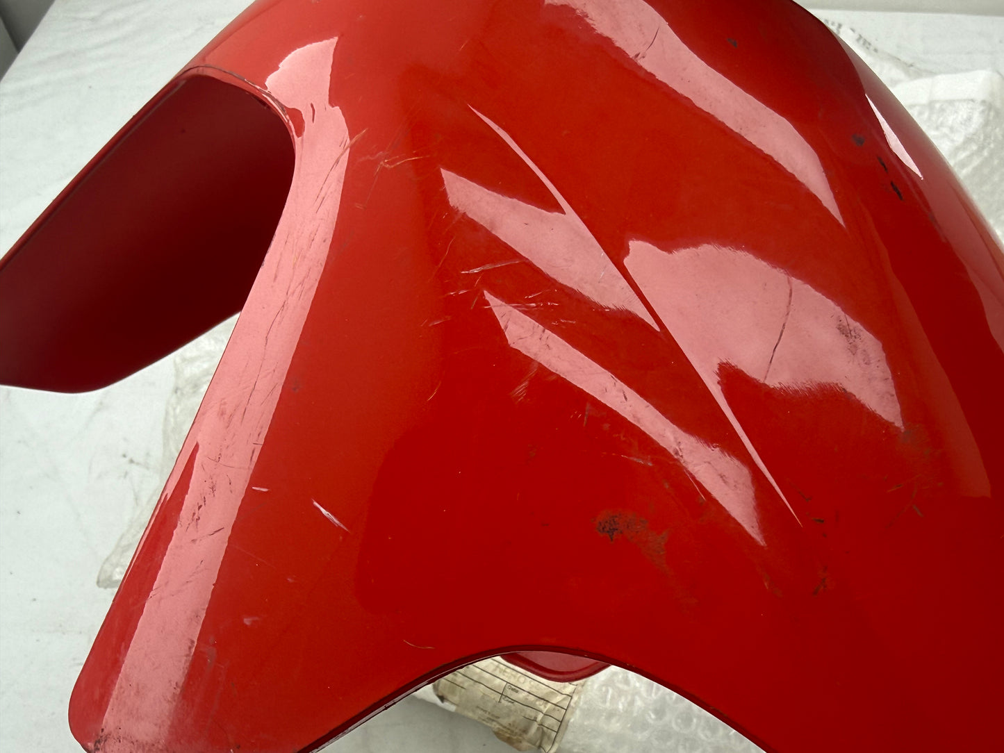 Piaggio Zip Fastrider spatbord rood NOS