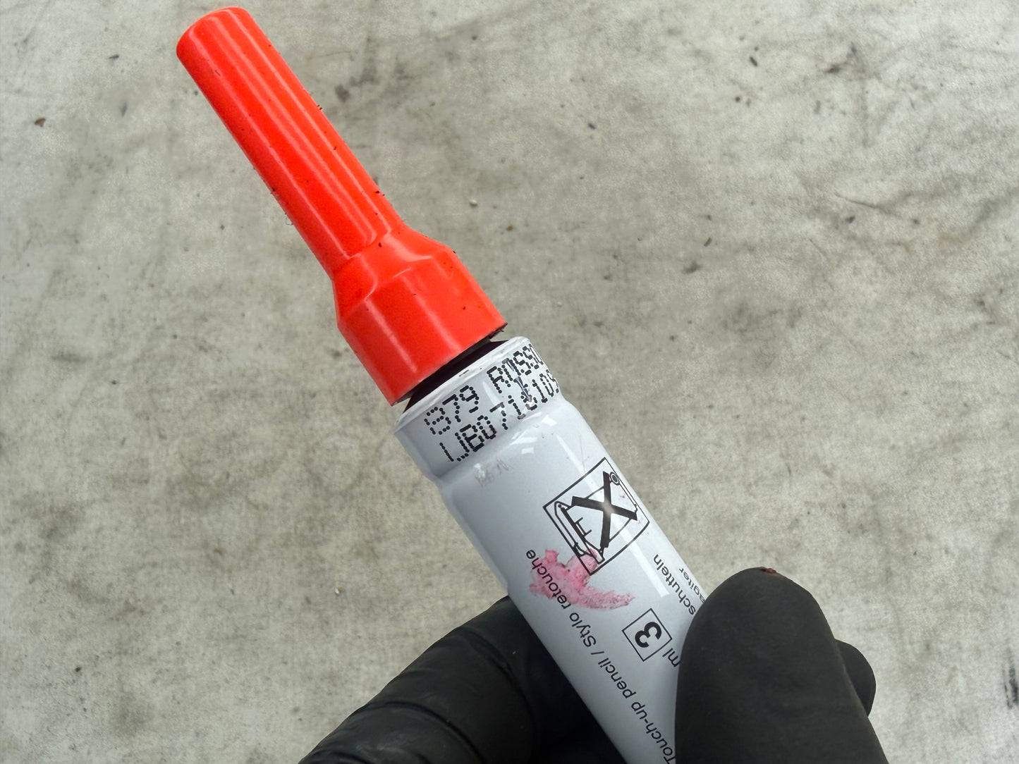 Piaggio lakstift Fluo Rosso 879 vintage