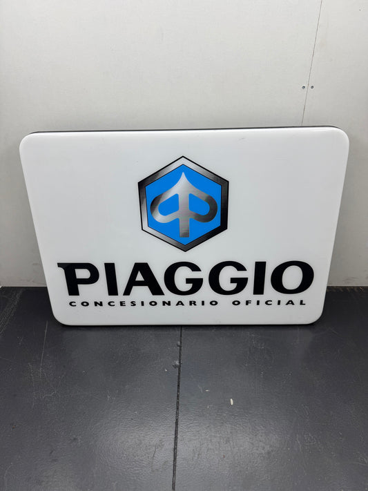 Piaggio neon lichtbord vintage
