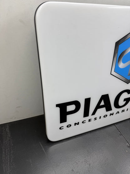 Piaggio neon lichtbord vintage
