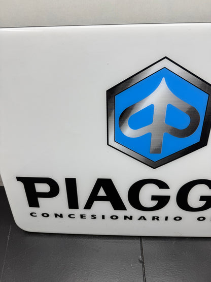 Piaggio neon lichtbord vintage