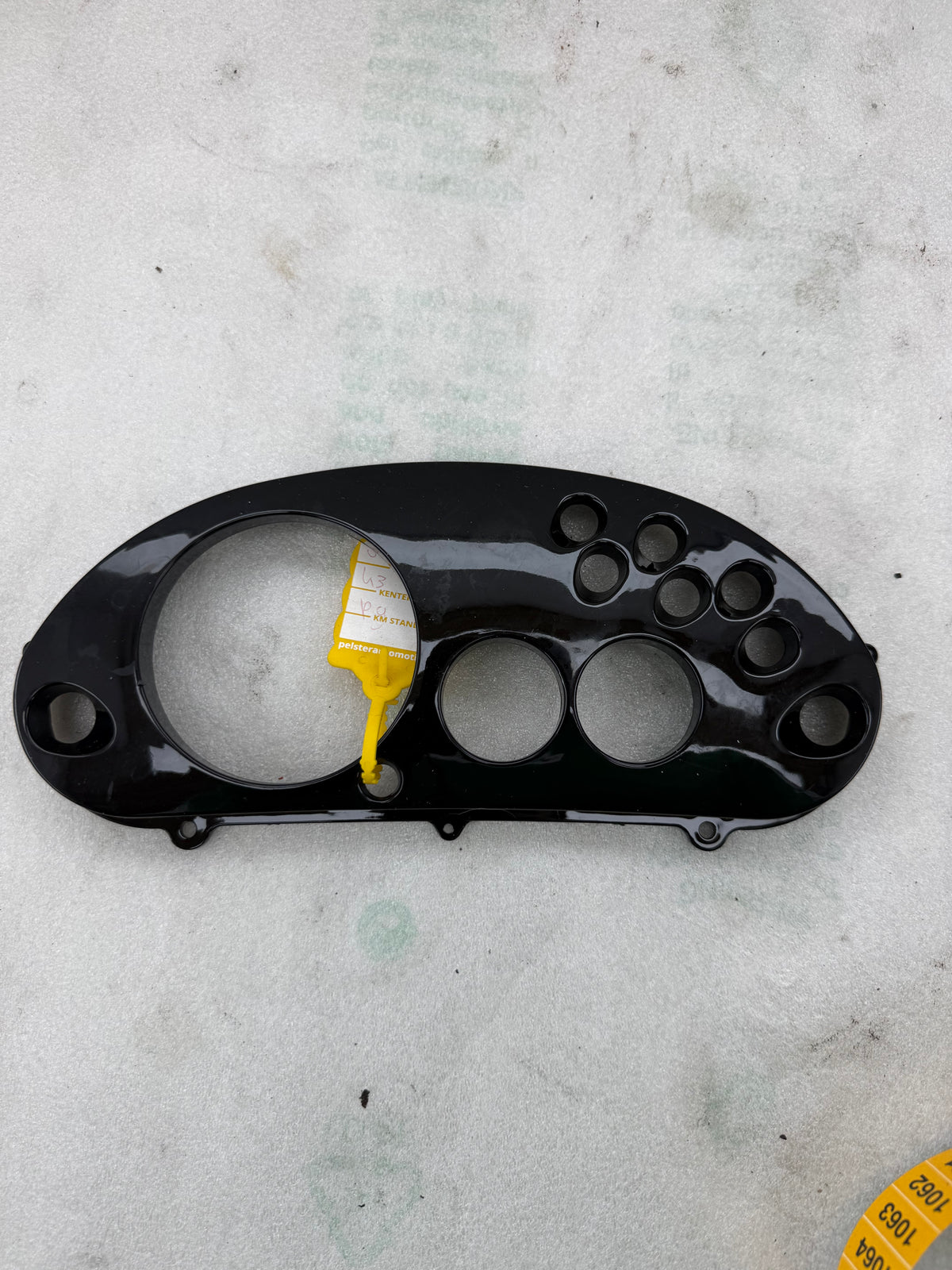 Gilera Runner DD teller plaat zwart gespoten