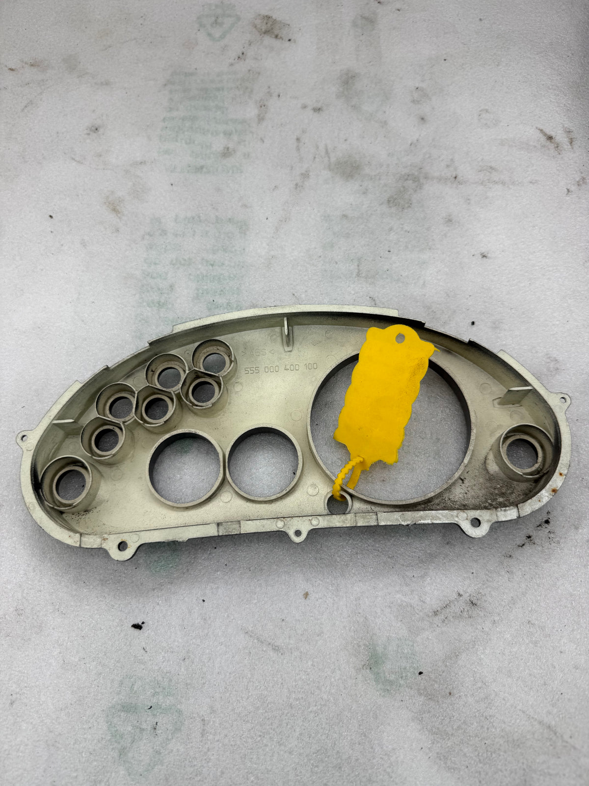 Gilera Runner DD tellerplaat donkergrijs / zwart gespoten