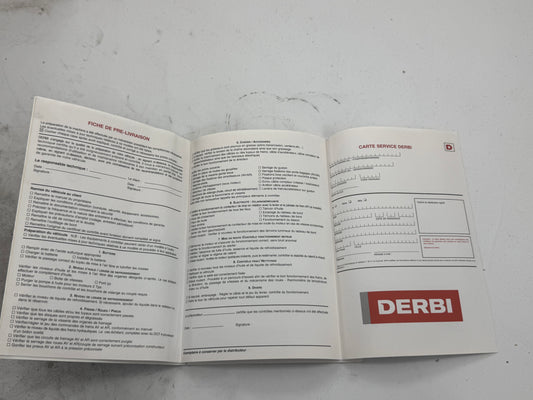 Derbi garantie boekje vintage