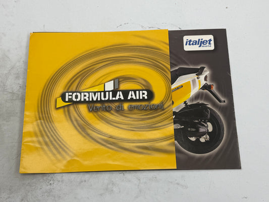 Italjet Formula Air 50 reclame boekje vintage