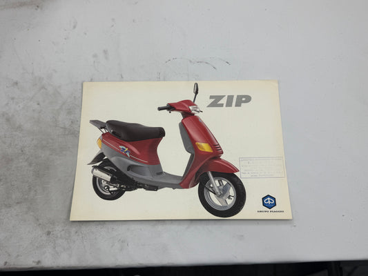 Piaggio Zip type 1 reclame blaadje