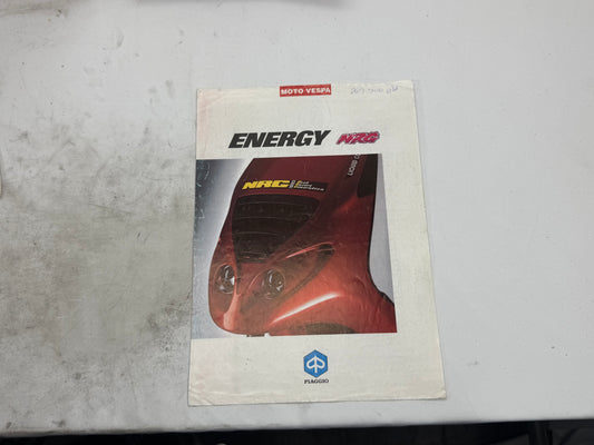 Piaggio NRG reclame blaadje vintage