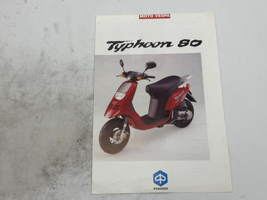 Piaggio Typhoon 80 reclame blaadje vintage