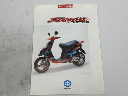 Piaggio / Gilera Typhoon storm reclame blaadje vintage
