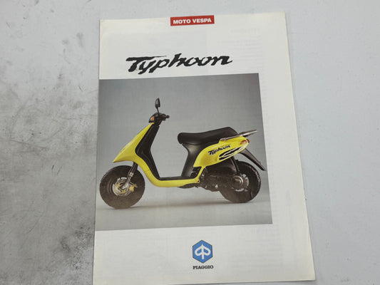 Piaggio Typhoon 50 reclame blaadje vintage