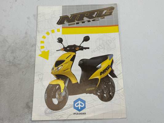 Piaggio NRG MC2 reclame boekje vintage