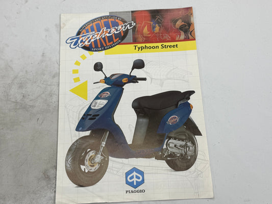 Piaggio Typhoon street reclame blaadje vintage