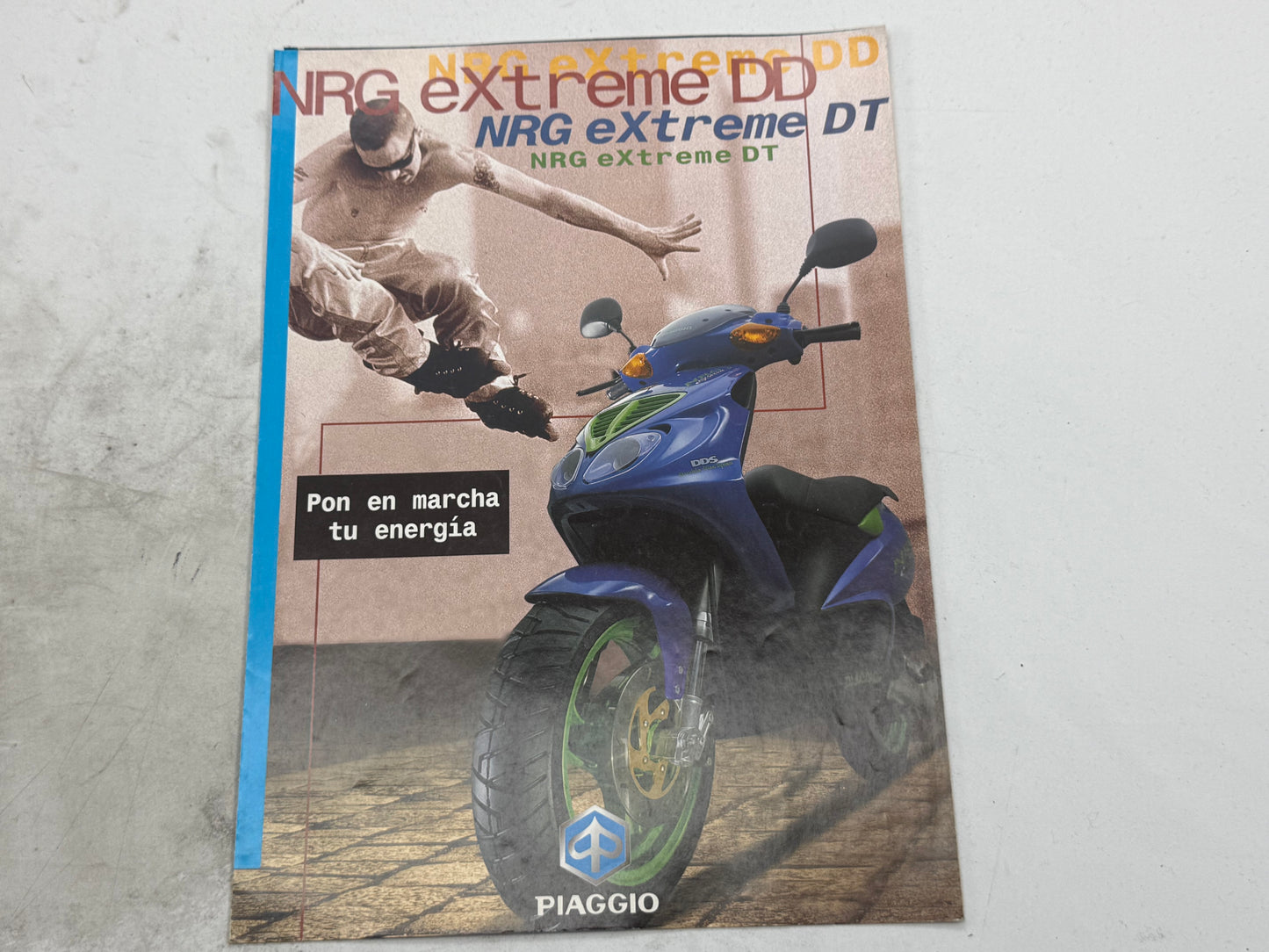 Piaggio NRG eXtreme DD reclame boekje vintage