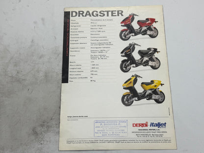 Italjet Dragster reclame boekje vintage