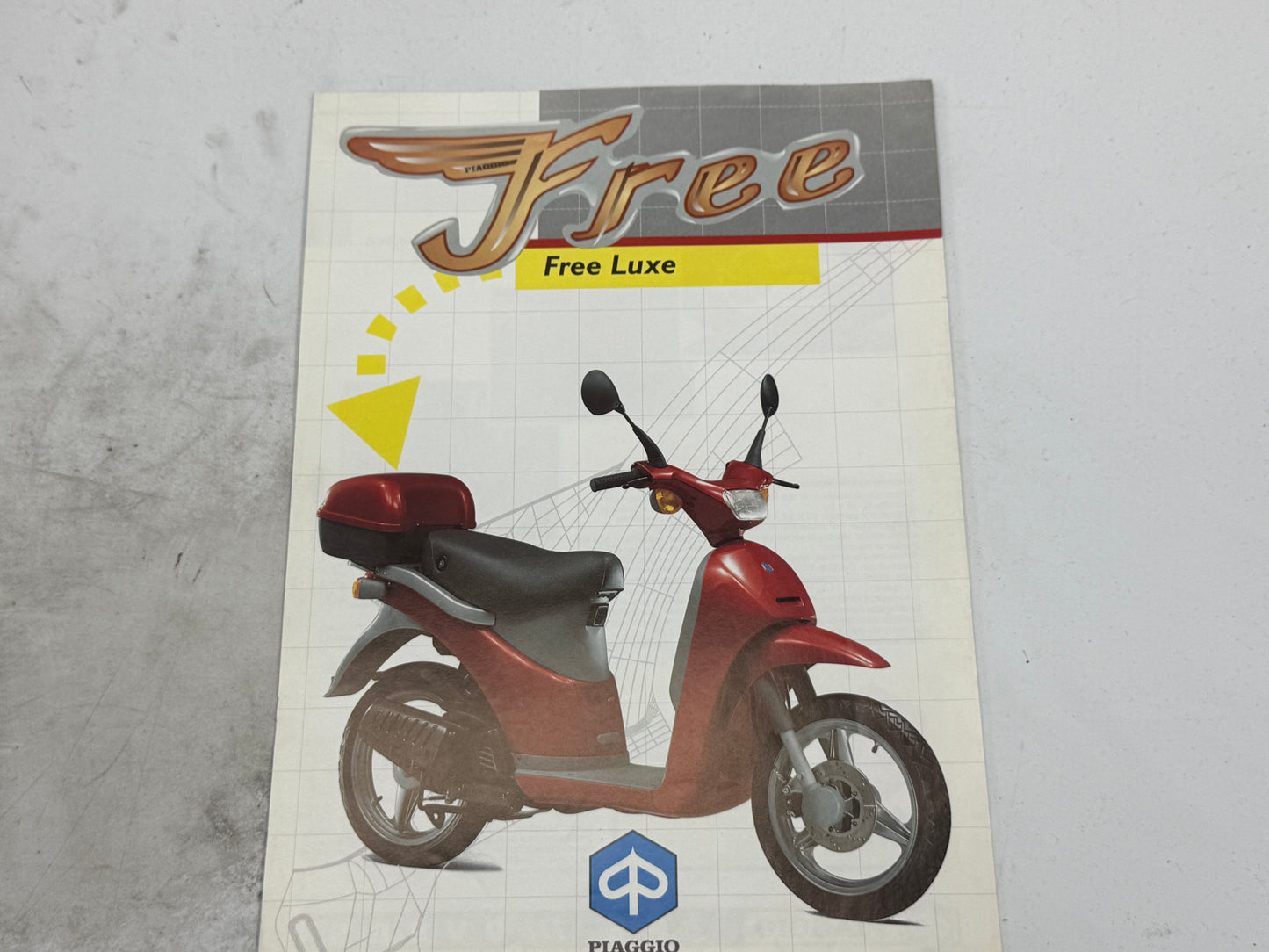Piaggio FREE reclame blaadje vintage