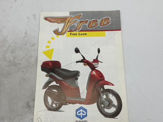 Piaggio FREE reclame blaadje vintage