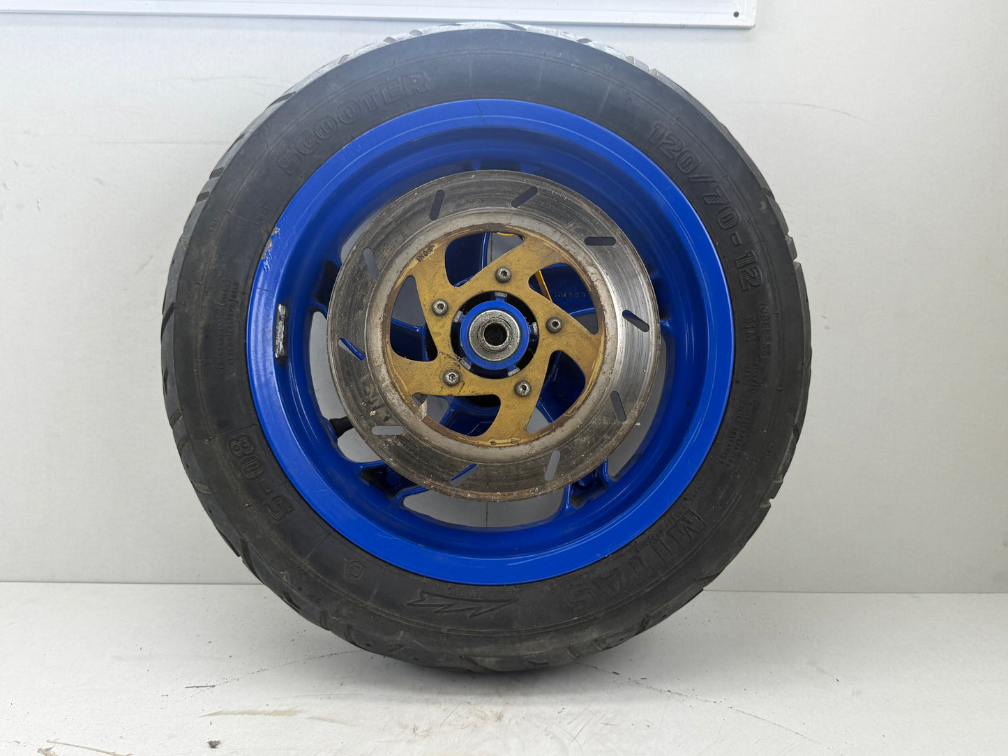 Gilera Runner SP voorwiel blauw 125cc 180cc