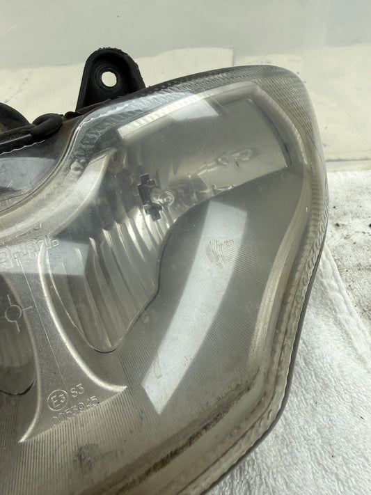 Gilera Runner koplamp chrome binnenkant ronde stekker 125cc 180cc